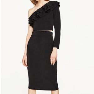 Zara One Shoulder Top Size S